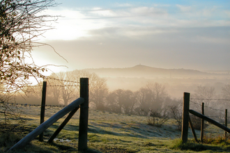 Yarley Fields in the morning mist