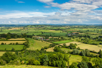 Somerset view over fields