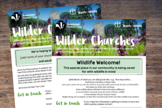 Wilder Churches posters on a tabletop