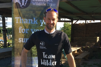 Cyclist ready to cycle for wildlife!