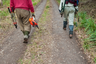 volunteers in Great Breach Wood
