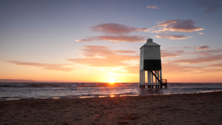 Burnham on Sea in Sunset