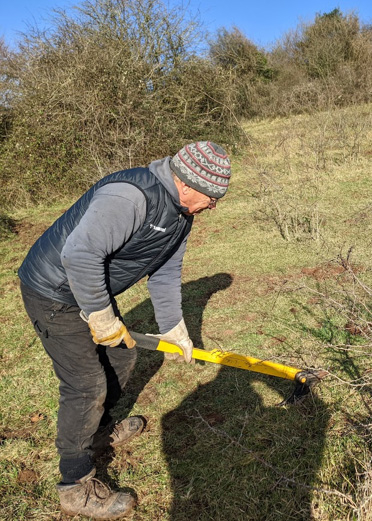 Image of John Howard working on a reserve.