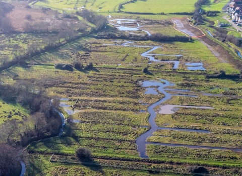 Drone image of Bridgwater Meads